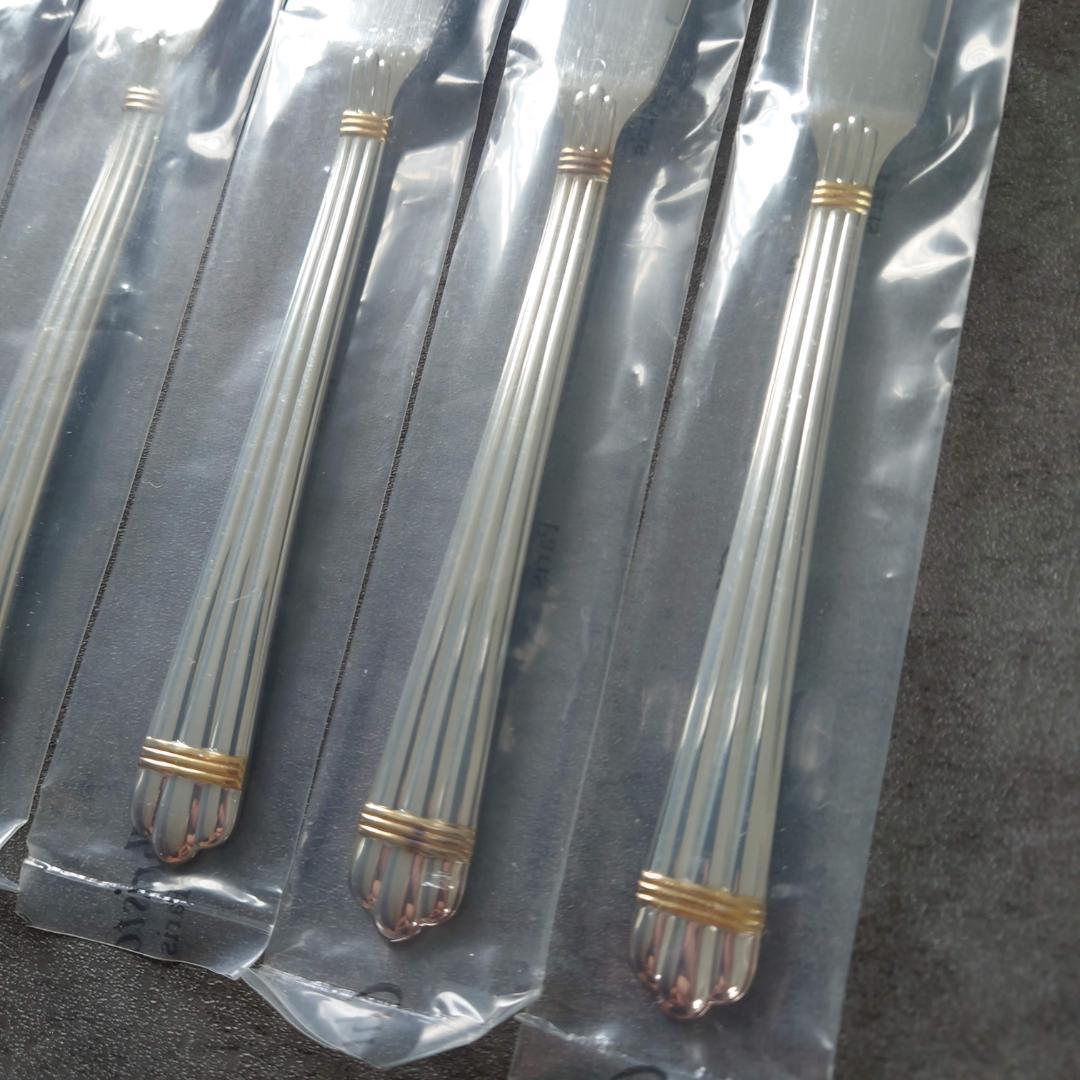 極希少 クリストフル アリアゴールドリング フィッシュナイフ 未開封 6