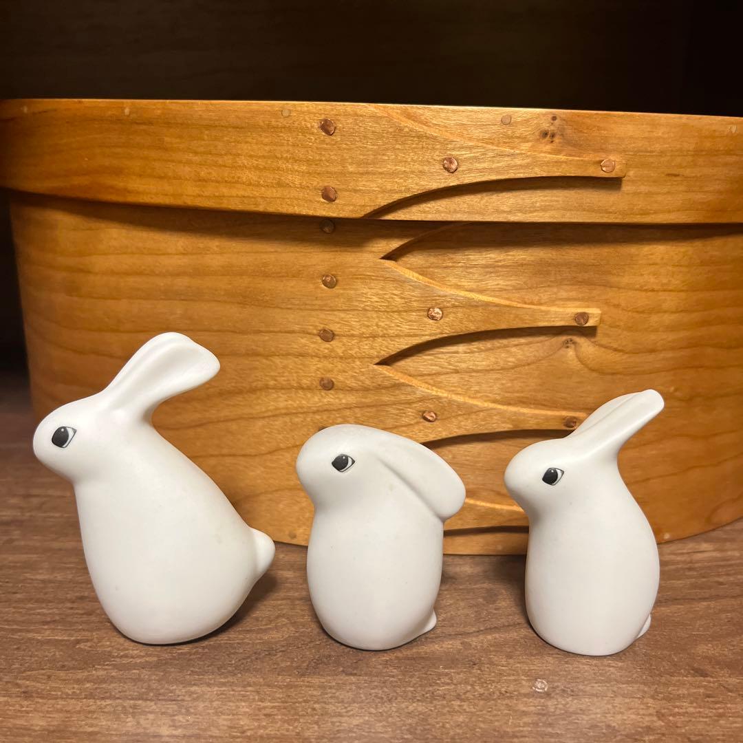 レア【廃盤品】ARABIA(アラビア) ヘルヤ バニー うさぎ 親子 3体セット