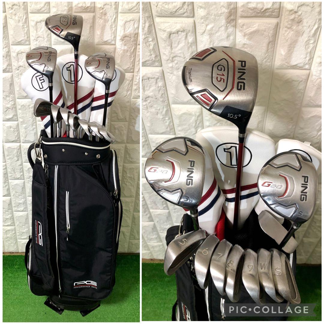 初心者おすすめ☆メンズゴルフクラブセット☆ピン PING☆PG製キャディ