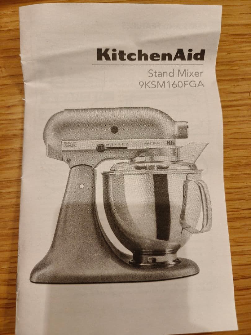 KitchenAid スタンドミキサー 9KSM160FGA 4.8L レッド