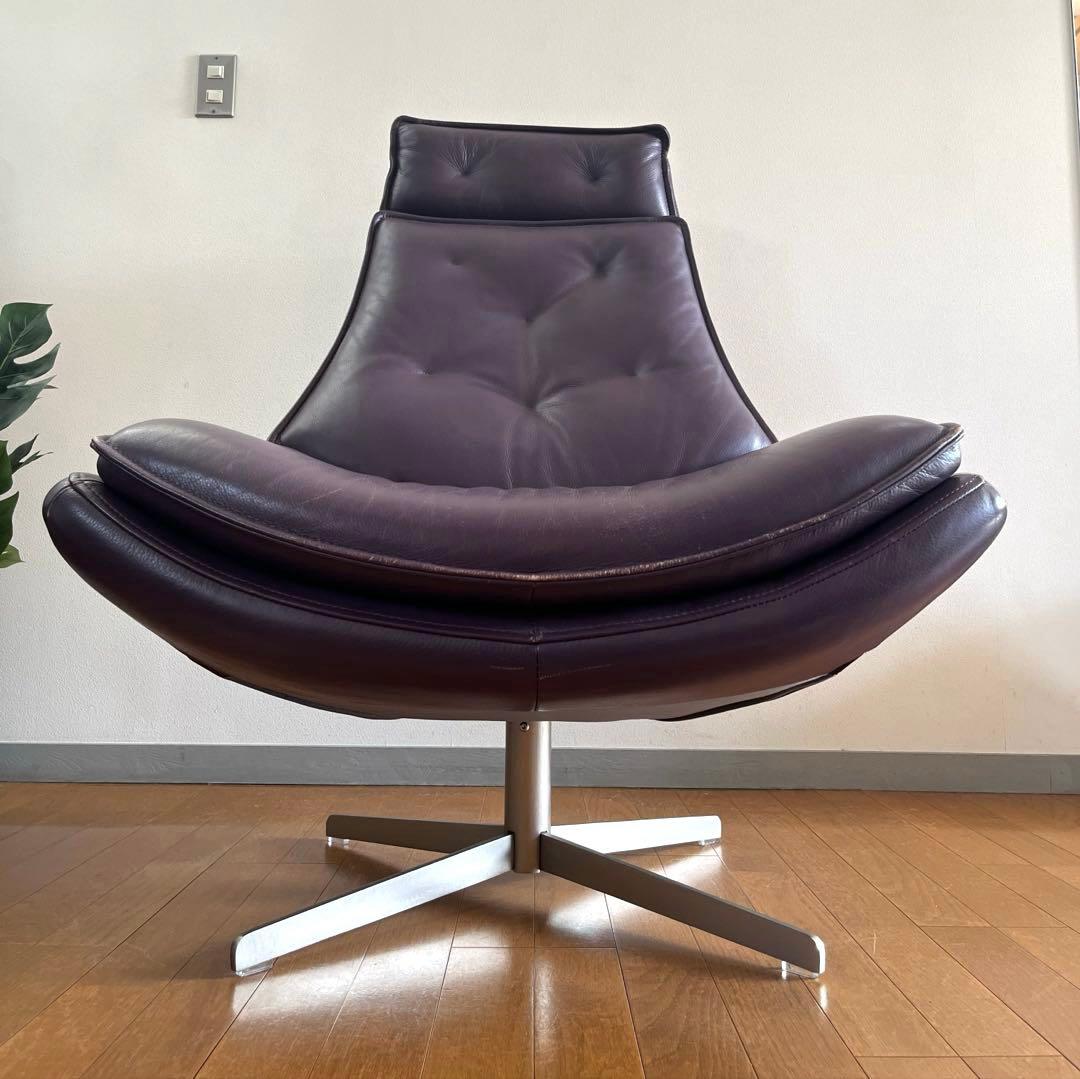 ◇ヴィンテージ◇ ボンテンピ Daya 本革ラウンジチェア スペースエイジ