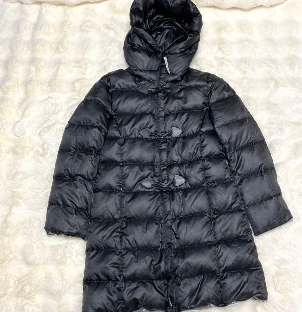 ミエコウエサコ ダウン 黒 リバーシブル ゴルフ ボーダー アウター