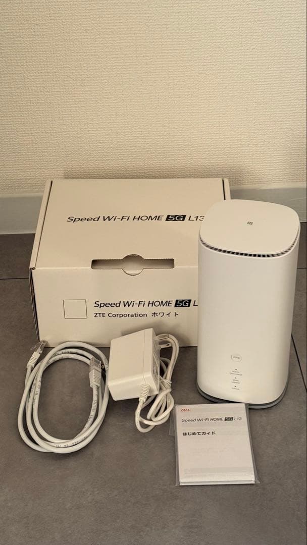 ZTE Speed Wi-Fi  5G L13 ホワイト本体と付属品 Speed Wi-Fi HOME 5G L13 – ZTE Device Japan