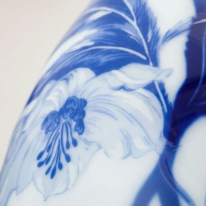 宮内庁御用達☆深川製磁☆『オリエンタルブルー』ヌーボー9号 花生