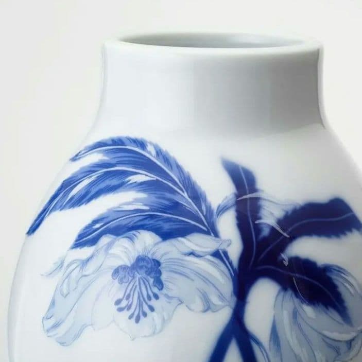 宮内庁御用達☆深川製磁☆『オリエンタルブルー』ヌーボー9号 花生