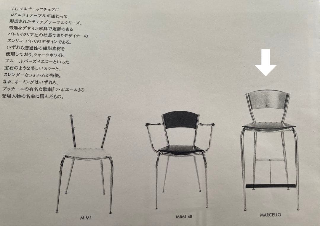 希少 カッシーナ BALERI ITALIA マルチェッロ カウンターチェア Cassina（カッシーナ）7 FAUTEUIL TOURNANT, DURABLE|カッシーナ