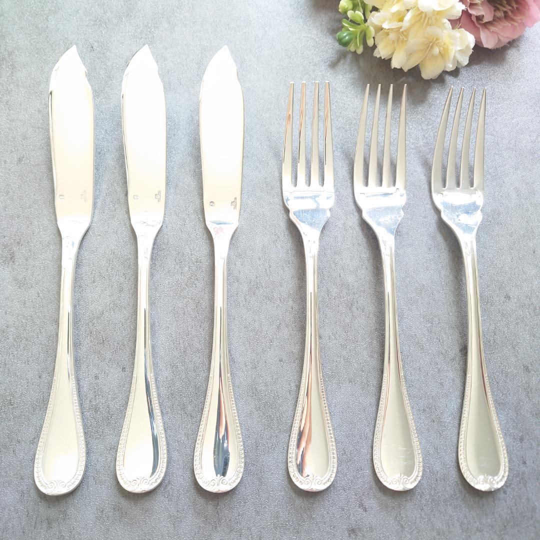 美品 クリストフル マルメゾン フィッシュ ナイフ フォーク 6点 - メルカリ