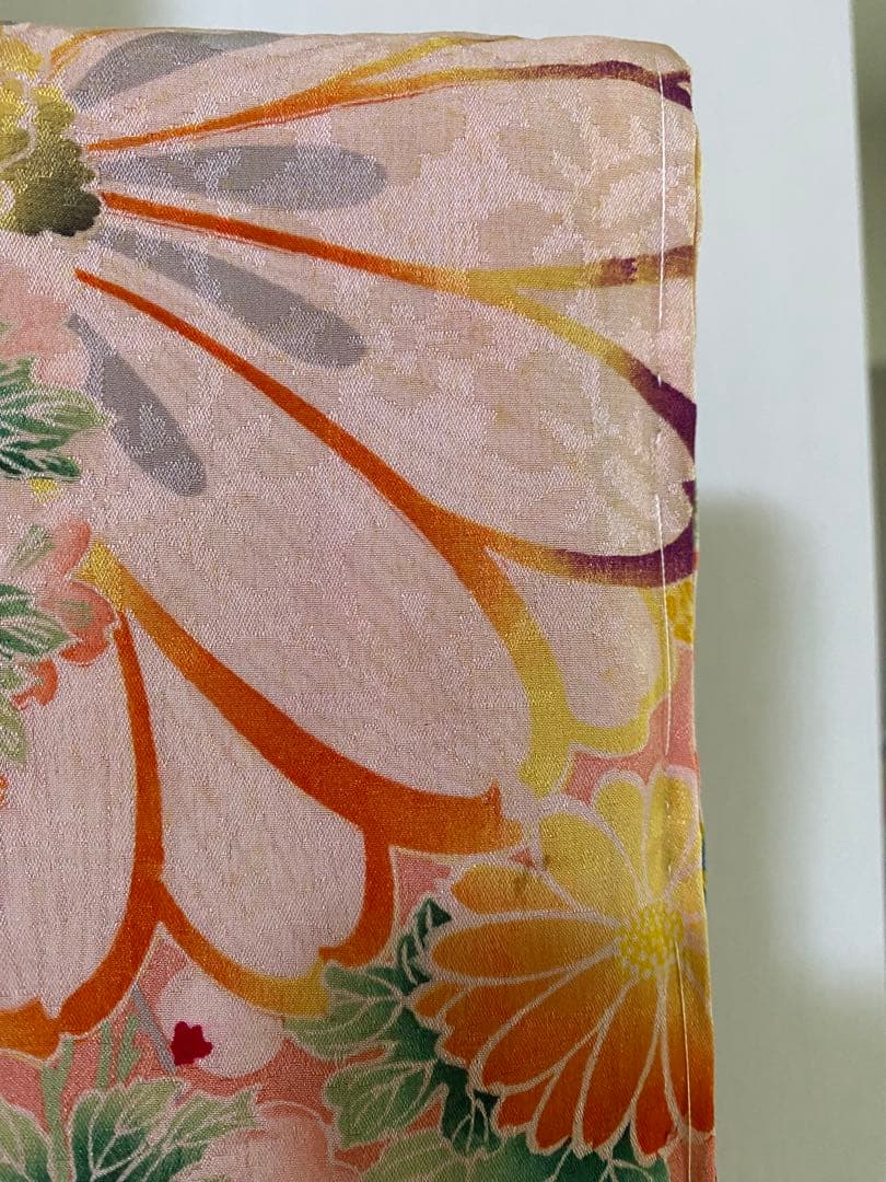 アンティーク四つ身 子ども着物 七五三 お雛祭りに 市松に花薬玉 大正