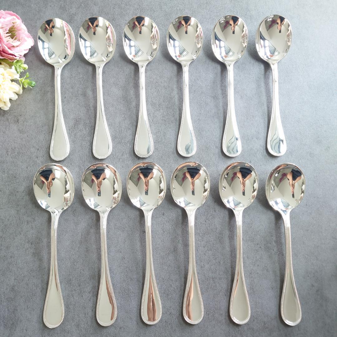 希少 美品 クリストフル パール コンソメスプーン 12点 - メルカリ