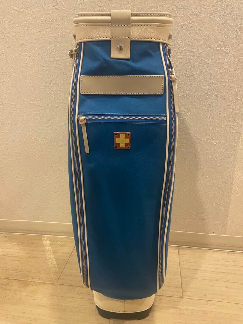 木の庄帆布 日本製キャディバッグ 限定モデル 木の庄帆布 ゴルフバッグ KH-CPB01W カートバッグ 木のマーク/パイプ