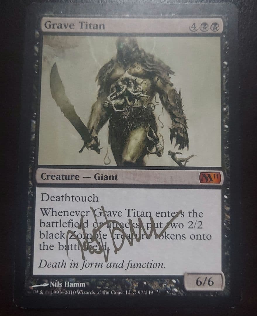 MTG 墓所のタイタン 初版 英語 サインド - メルカリ