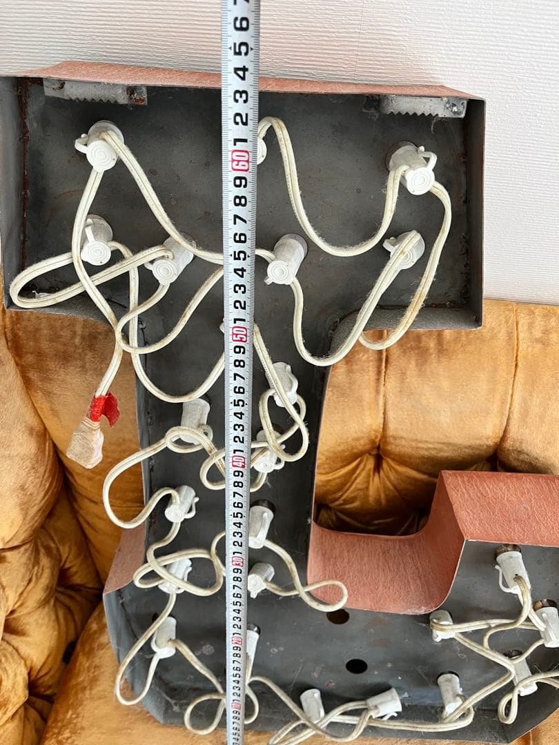 レア GALLUP ギャラップ ブリキ ヴィンテージアルファベットライト