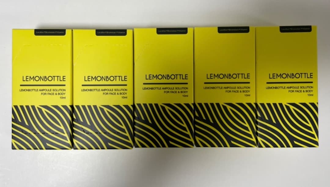【即日発送】リピ　レモンボトル10ml 5本　箱あり リピーター限定＞レモンボトル（10ml×5） 脂肪分解／脂肪溶解剤 特典付