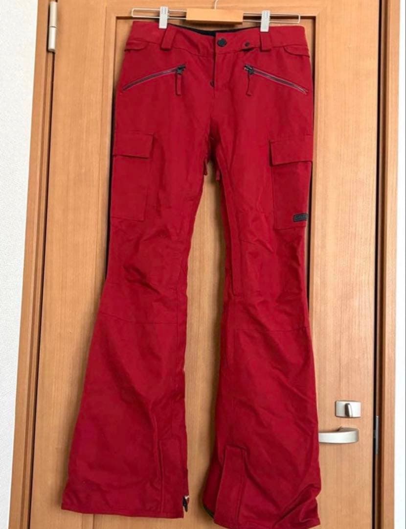 VOLCOM】スノーボードパンツ赤 XS（SS）耐水15,000mmレディース - メルカリ