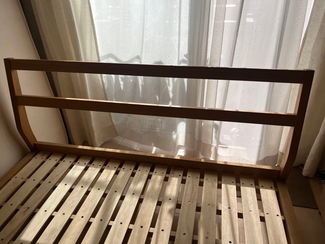 Y.E様用 無印良品 タモ材 ダブルベッド 直接引取