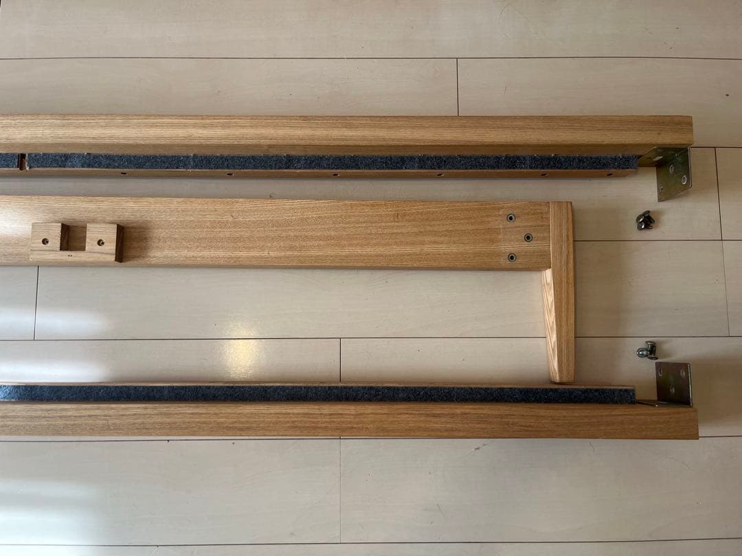 Y.E様用 無印良品 タモ材 ダブルベッド 直接引取