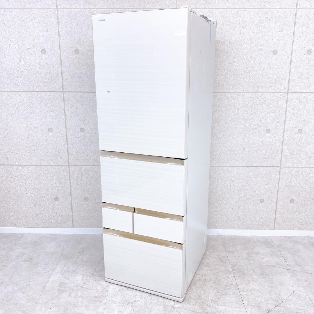 東芝 ノンフロン冷凍冷蔵庫 GR-R470GW（ZC） 465L 2019年製 東芝、スリム幅60cmで大容量465Lの冷凍冷蔵庫「VEGETA」新モデル