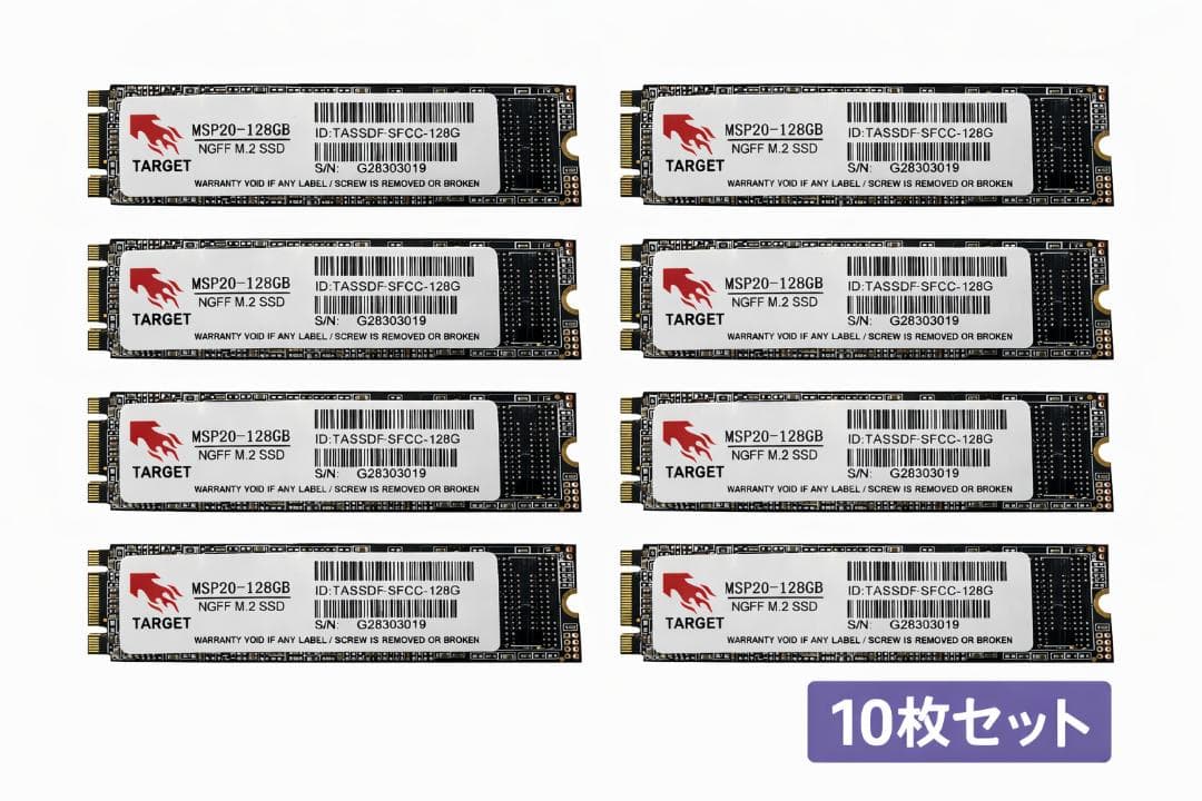 10枚 新品 M.2 NGFF SSD SSD128GB ジャンク品 - メルカリ