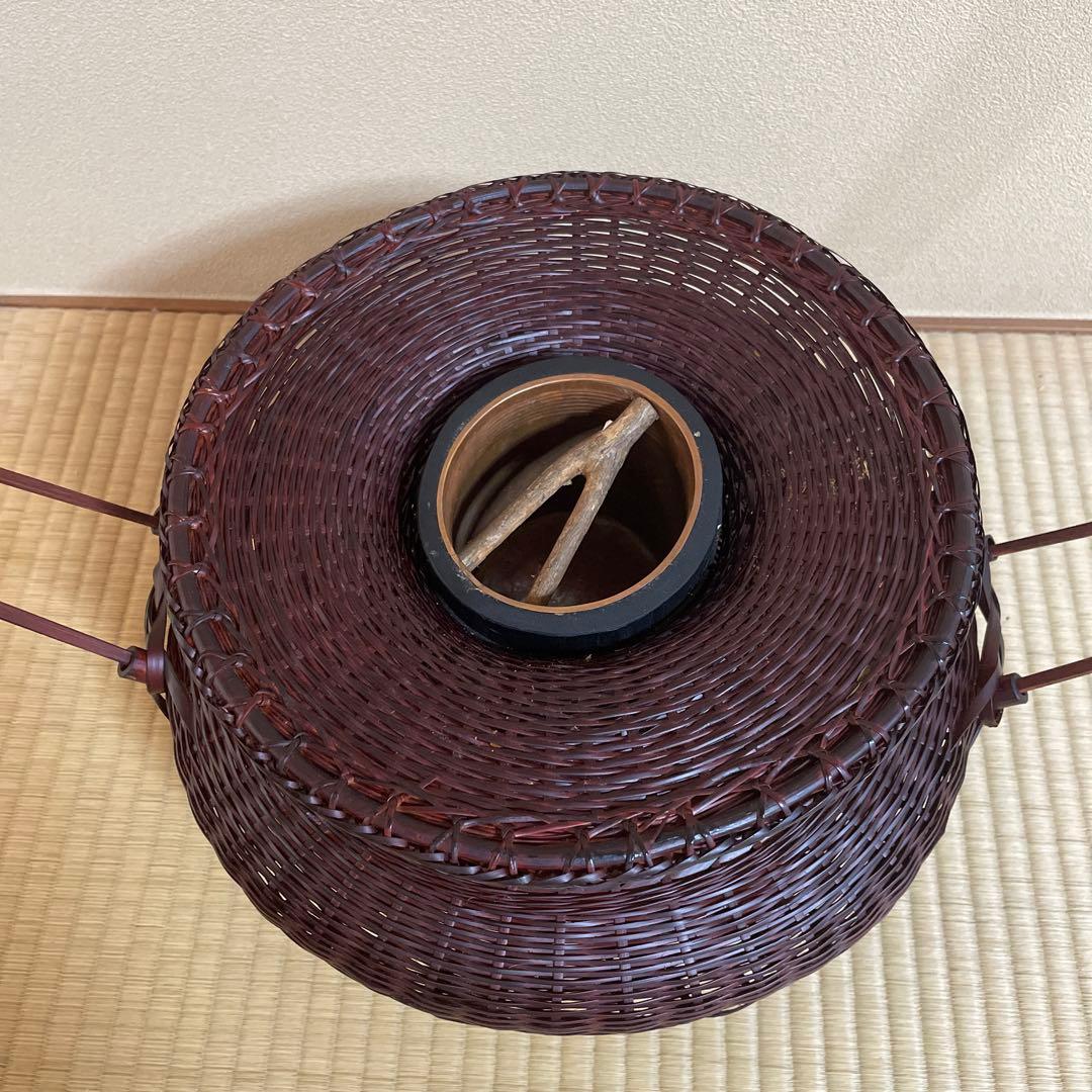 池坊 華道 いけばな 牡丹籠 (手付き) 竹籠 - メルカリ
