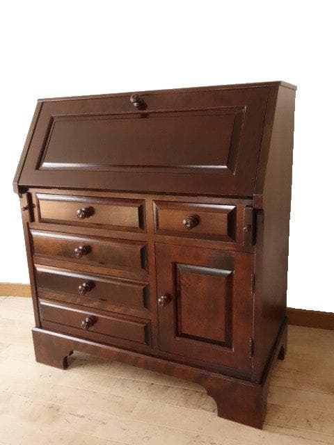 北海道民芸家具 HM800ビューロー ライティング 再塗装済 USED