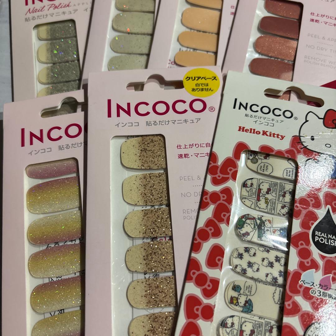 INCOCO ネイルシール Hello Kitty デザイン 貼るだけマニキュアIncocoより、ハローキティとマイメロディのコラボ