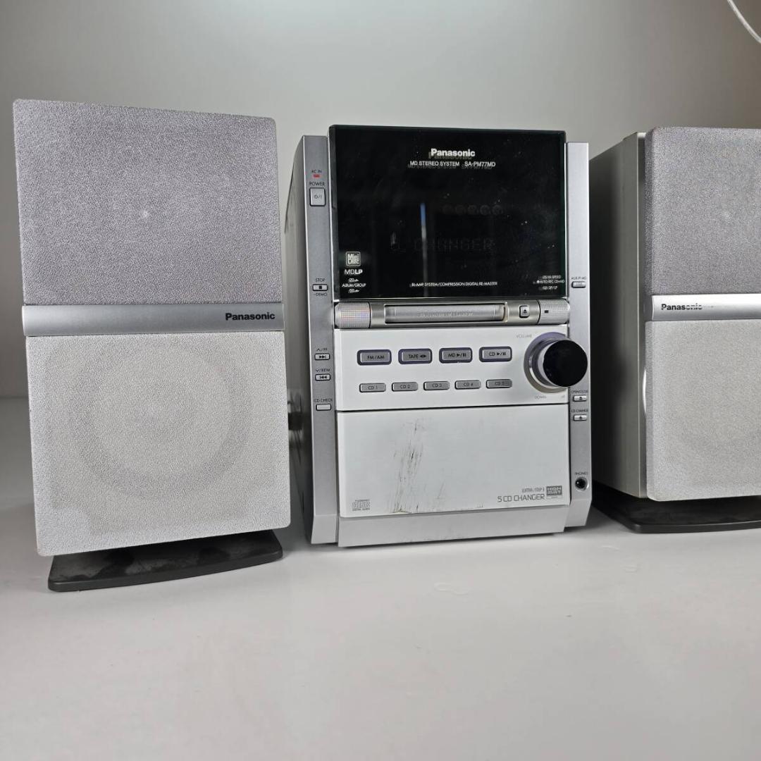 パナソニック Panasonic SC-PM77MD コンポ SB-PM77 - メルカリ
