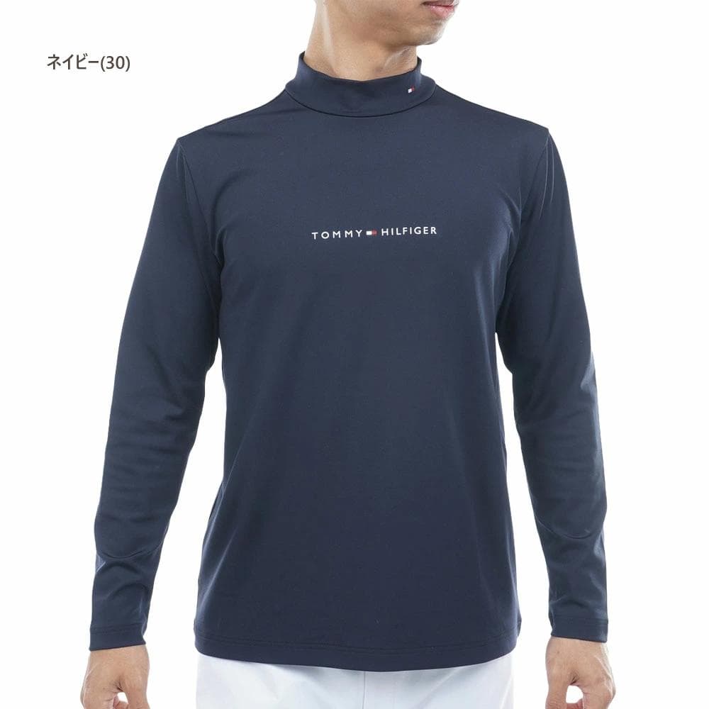 トミーヒルフィガー ベア天長袖モックネックシャツ【L寸】ネイビー thma563 TOMMY HILFIGER GOLF】ベア天 長袖モックネックシャツ | GINZA MOTOKI