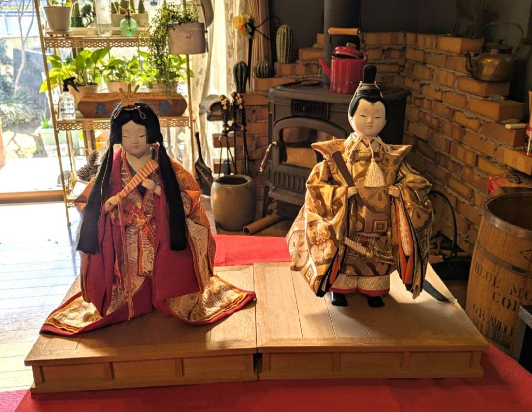 伝統的 雛人形セット 男雛 女雛 - メルカリ