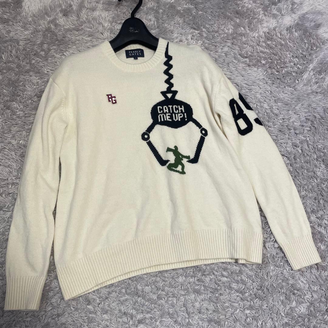 PEARLYGATESパーリーゲイツニットセータートレーナー　レディース PEARLY GATES（パーリーゲイツ） ニット セーター 「PEARLY GATES」裏