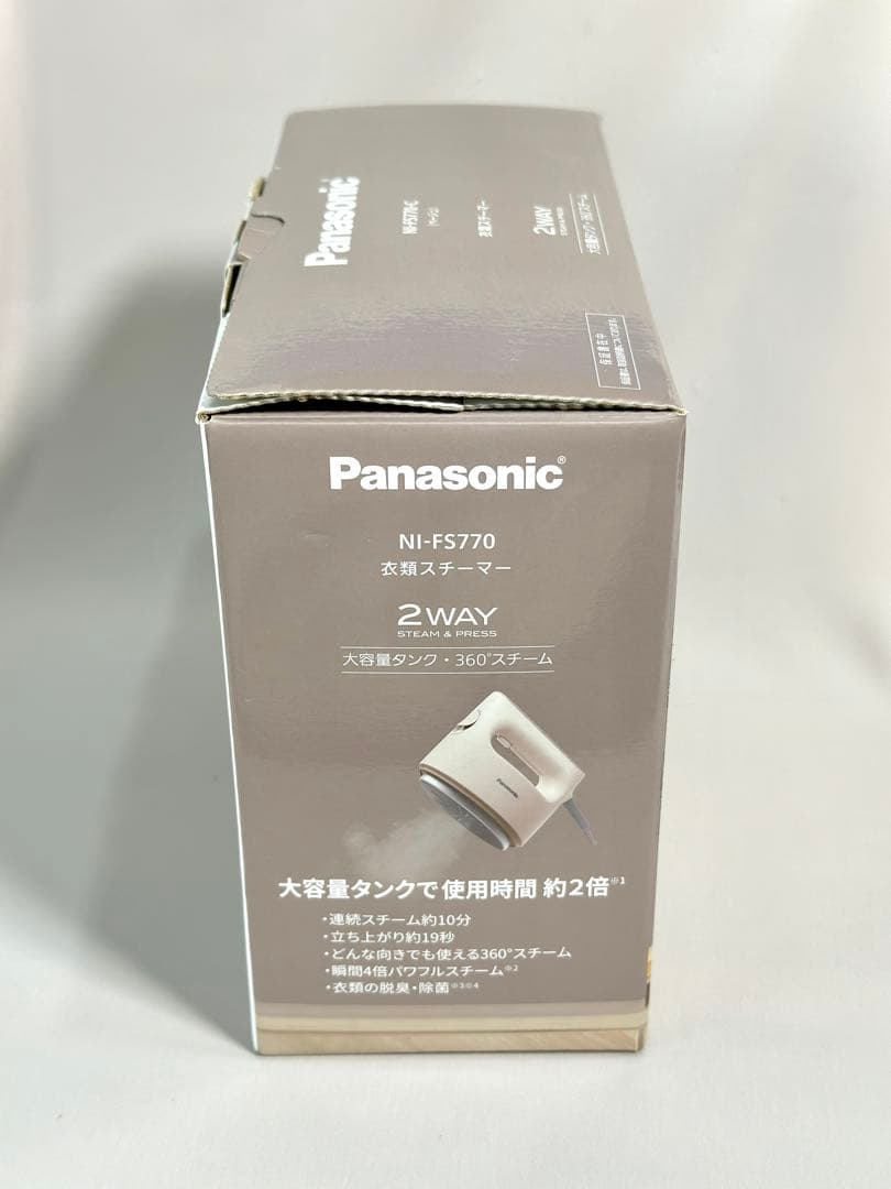 美品 】Panasonic衣類スチーマー NI-FS770アイロン2WAY - メルカリ