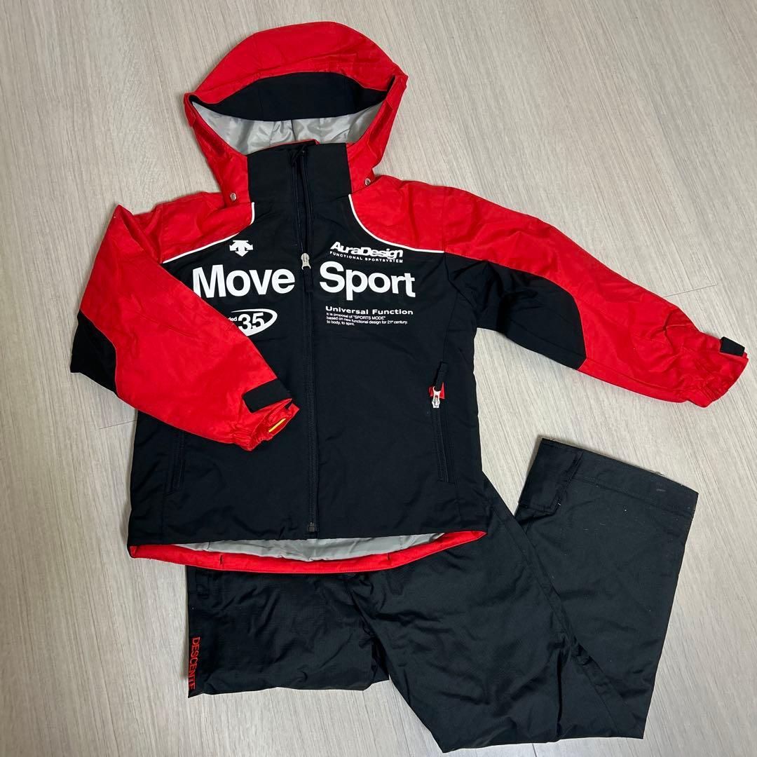 DESCENTE Move Sport 140 子ども用スキーウェア 黒/赤 - メルカリ