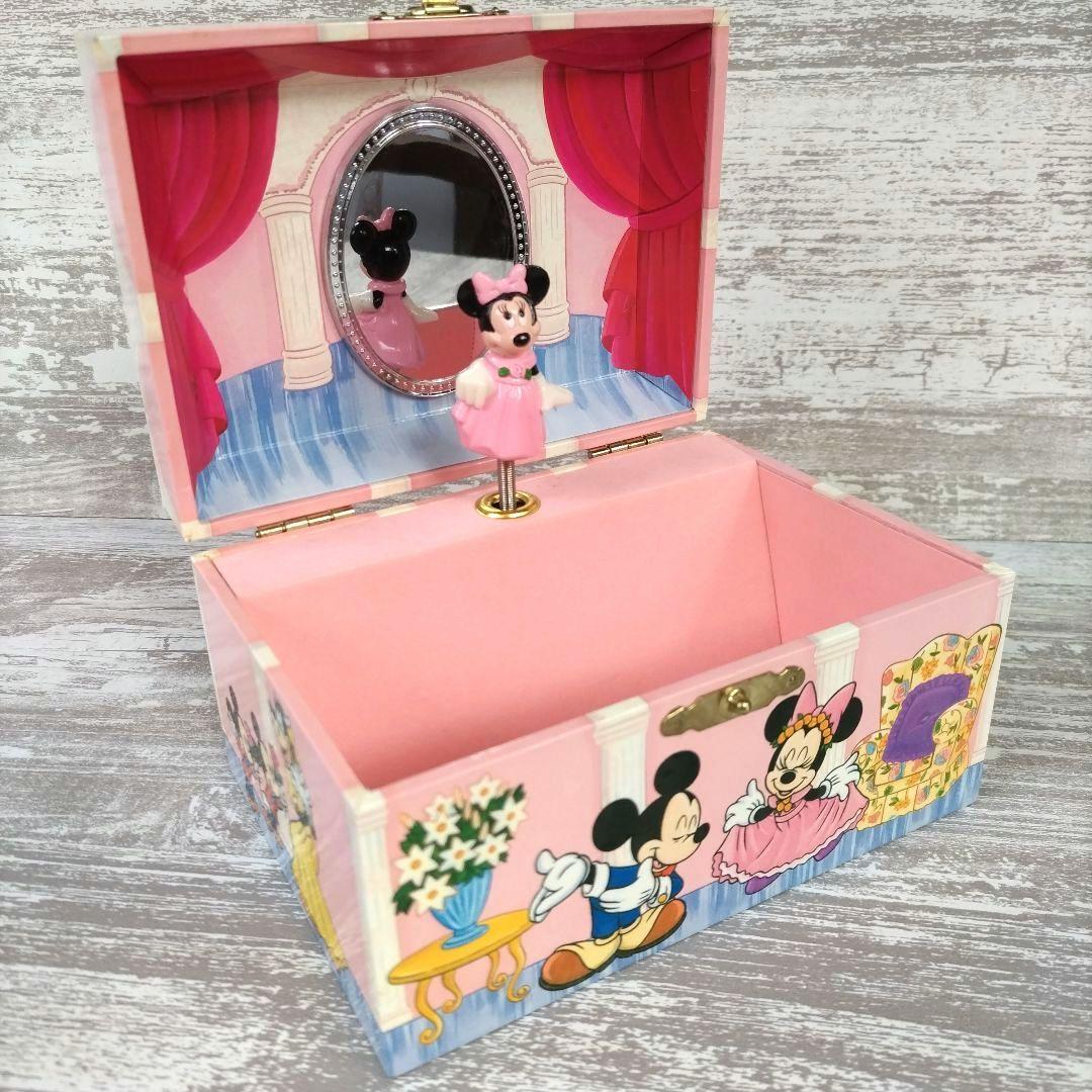 ミニーマウス オルゴール 宝石箱 ジュエリーケース ミッキー&ミニー