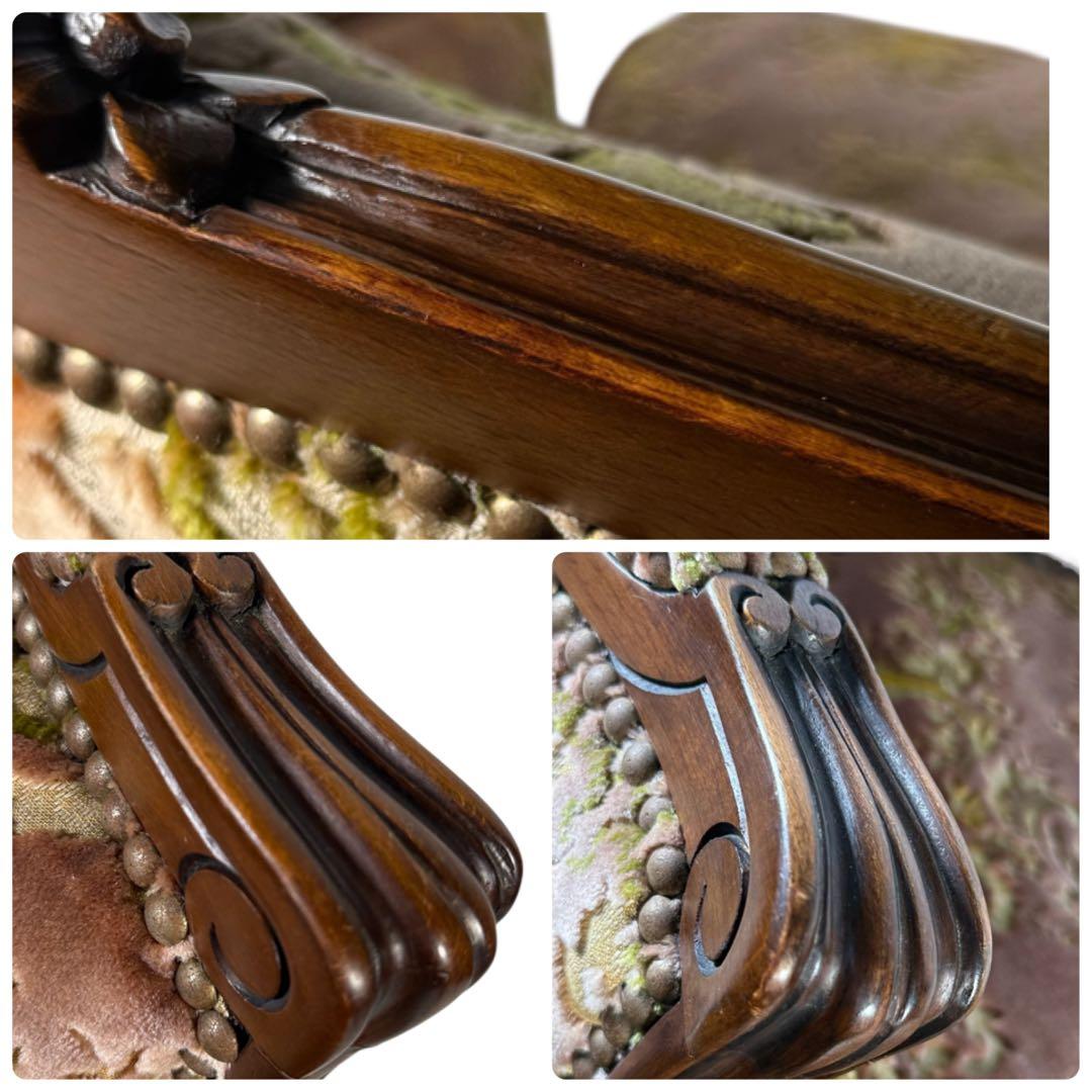 HR384 【美品】カリモク DOMANI ルイ15世 ロココ調 猫足 - メルカリ