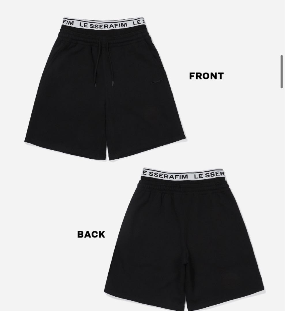 新品・未使用】LE SSERAFIM ショートパンツ 黒 ルセラフィム - メルカリ