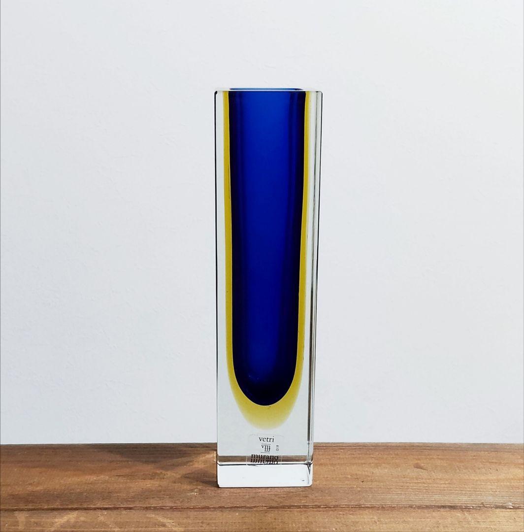 イタリア製 Vetri MURANO ムラーノガラス 花瓶 フラワーベース - メルカリ