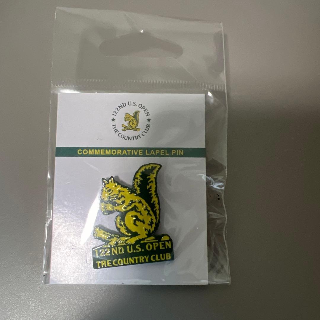 【希少】全米オープンゴルフ　2022年　公式グッズ　ピンバッジ　バッチ　リス 女子選手必携の“身分証” コンテスタントバッジって何？ 【国内女子