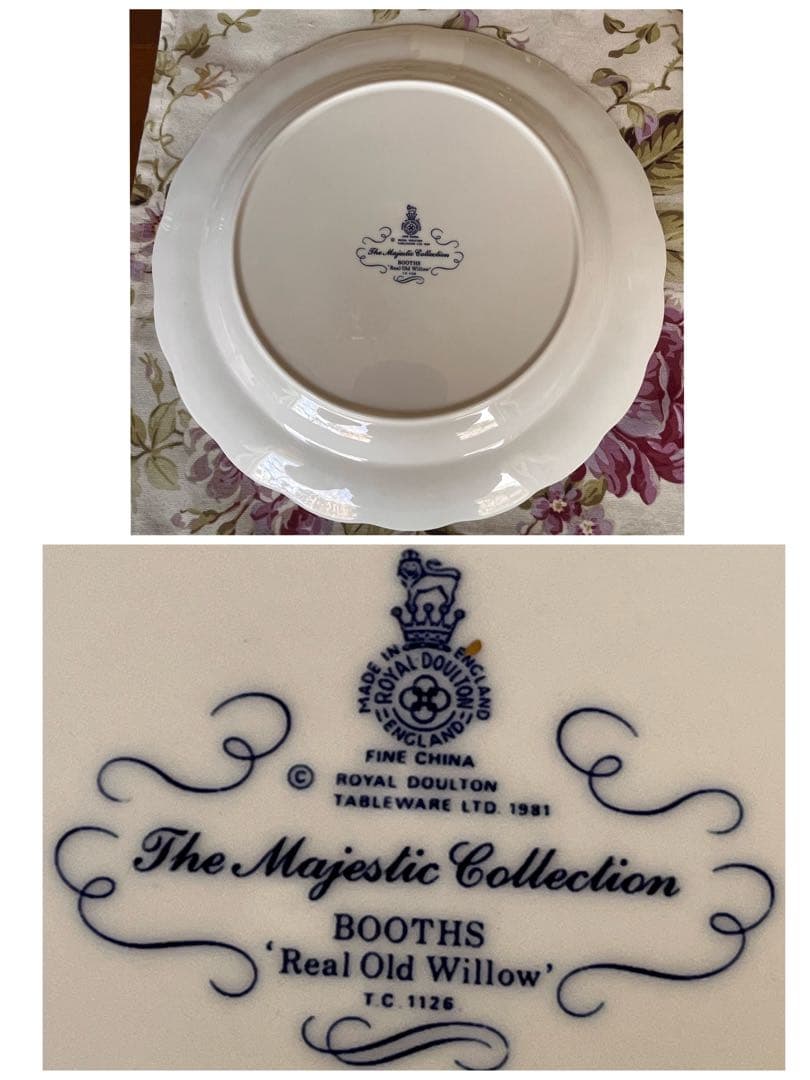 美品】ロイヤルドルトン☆BOOTHS Real Old Willow☆大皿 - メルカリ