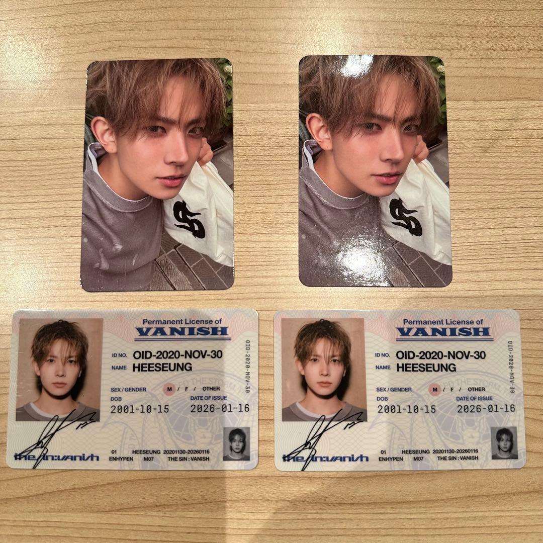 ENHYPEN THE SIN : VANISH トレカセット ヒスン - メルカリ