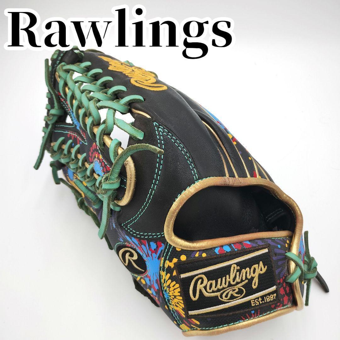 希少 ローリングス HOH GRAPHIC 軟式用 外野手 左投げ 花火モデル ローリングス HOH PRO EXCEL 左投用 外野手用 GR5HESH99-B-RH 軟式用