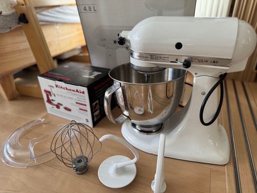 【美品】キッチンエイド(Kitchen Aid)スタンドミキサー 4.8L 白