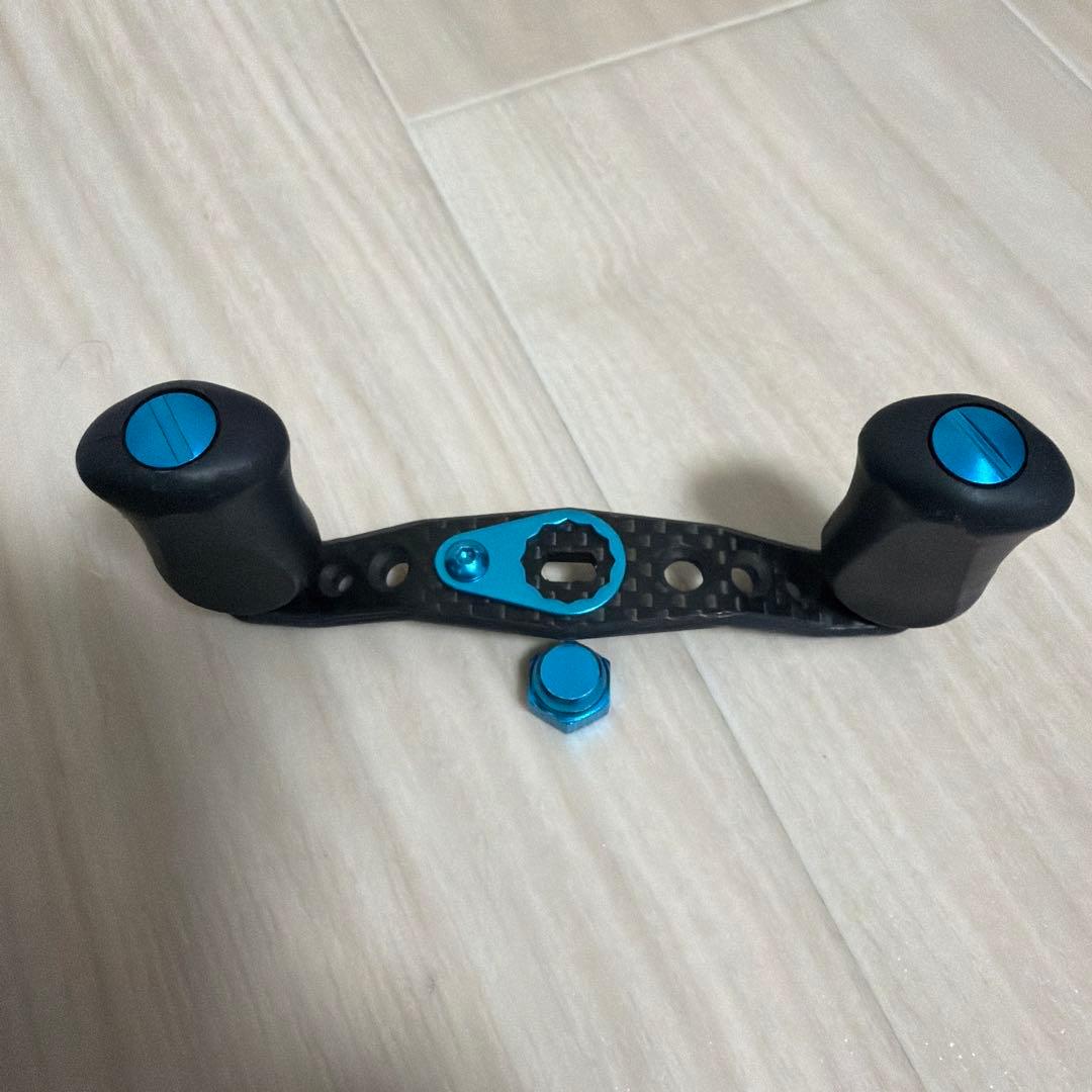 IXAカーボンハンドルパーツ ブラック/ブルー シマノ左巻き80mm - メルカリ