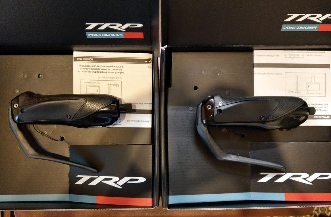 【美品】TRP HD-T910　TTバイク用ブレーキセット HD-T910/HD-T912 / TTバイク用油圧ブレーキセット / TRP / ティー