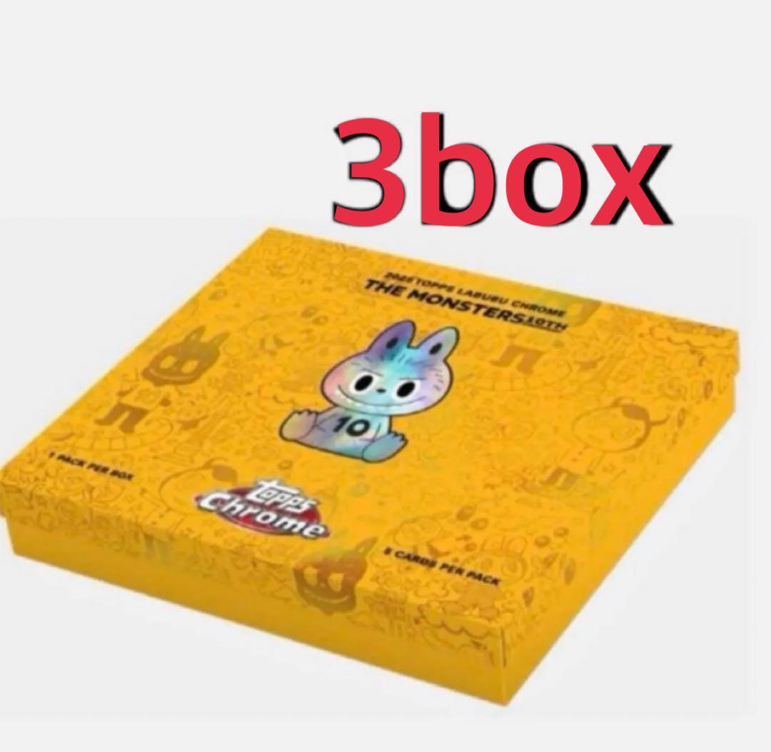 ラブブ　topps 3boxセット 2025 Topps Chrome Labubu