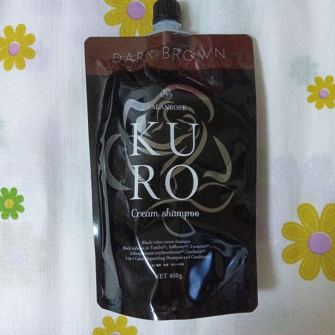 バランローズKURO クリームシャンプー(ダークブラウン 400g) - メルカリ