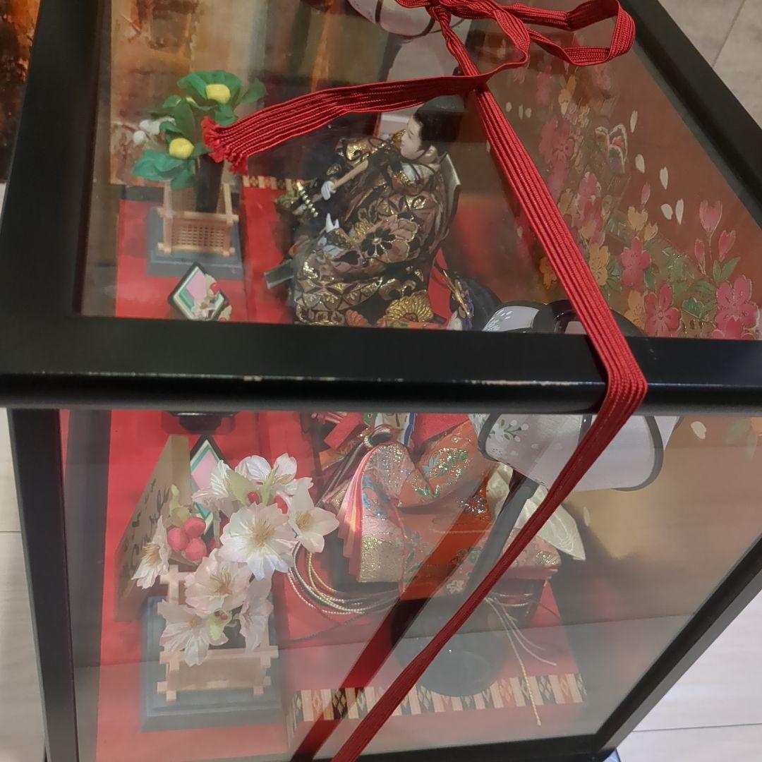 久月 よろこび雛 雛人形 お雛様 おひな様 ガラスケース 間口48cm