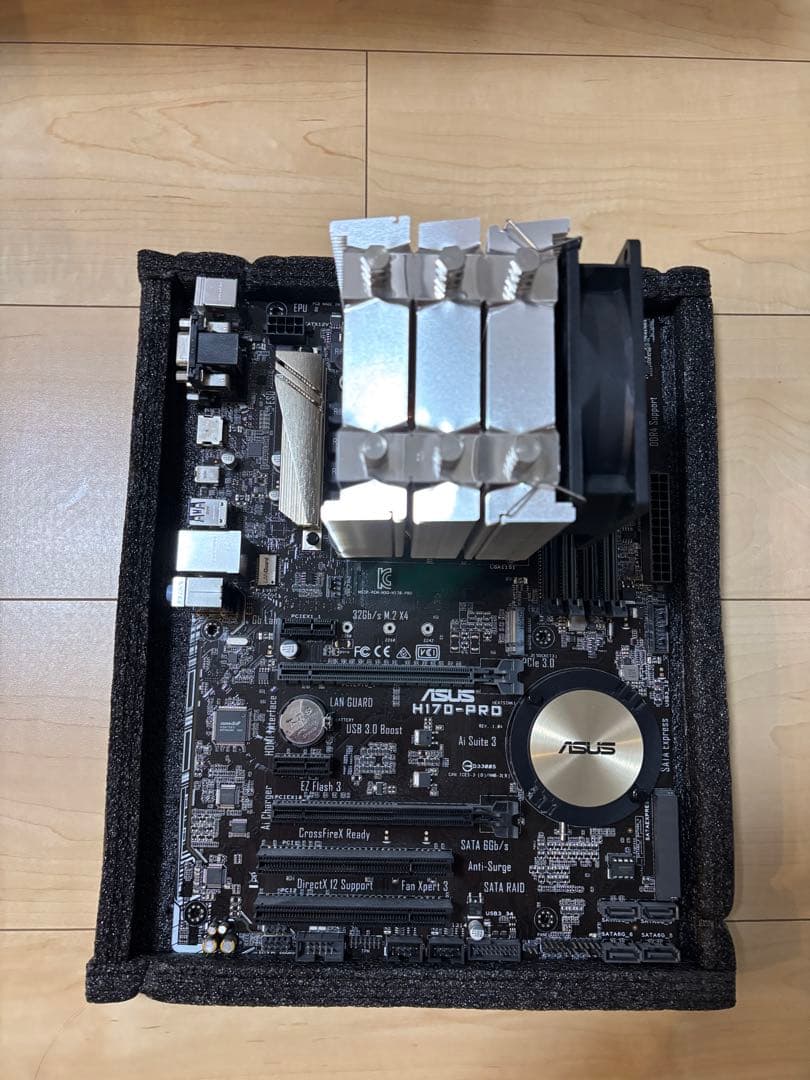 動作確認済】ASUS H170PRO+Corei5 6600+メモリ16GB等 - メルカリ