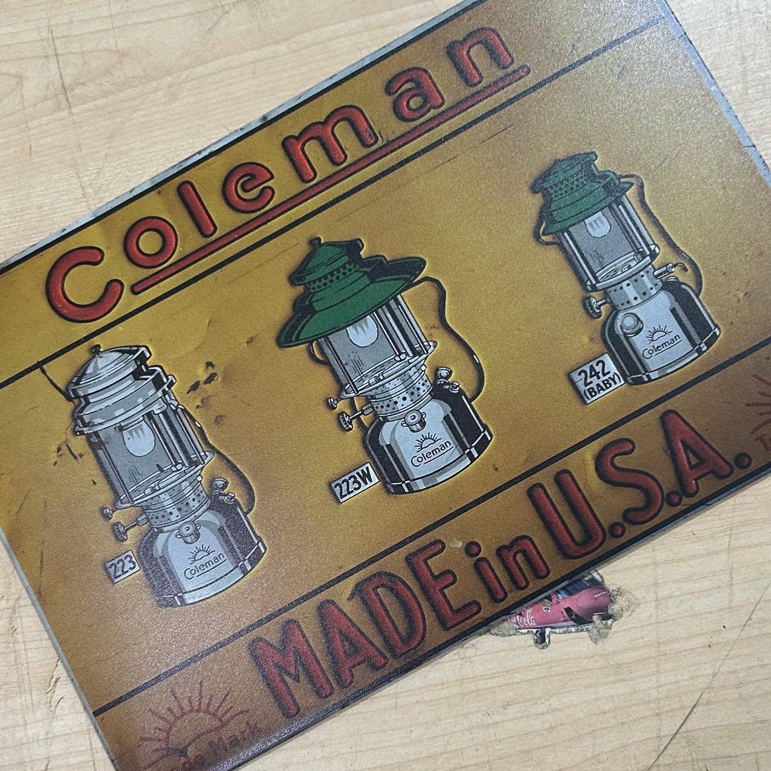 コールマンブリキ看板 - メルカリ