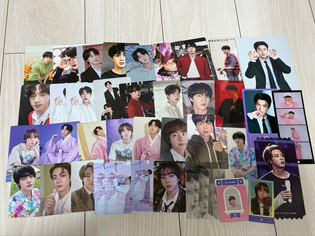 BTS JIN ジン トレカセット JINグッズ BTS ジン フォトカード 55枚 セット トレカ キムソクジン