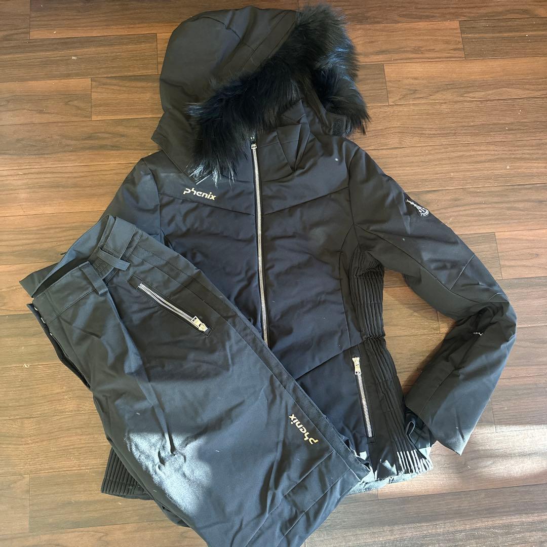 Phoenix スキーウエアー セットアップ　ブラック フェニックス（PHENIX） スキーウェア 上下セット メンズ Solid