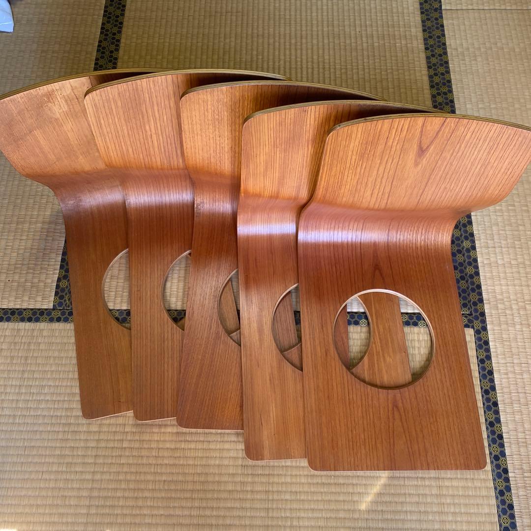 天童木工 座椅子5脚セット - メルカリ